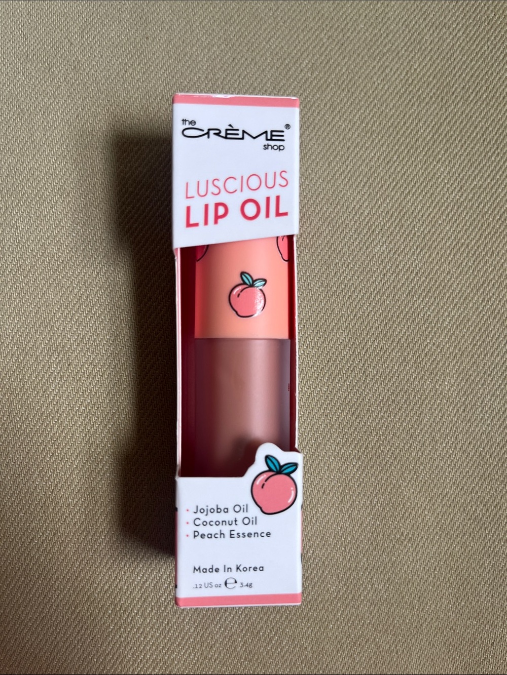 The Crème Shop Luscious Lip Oil - Peach Cobbler